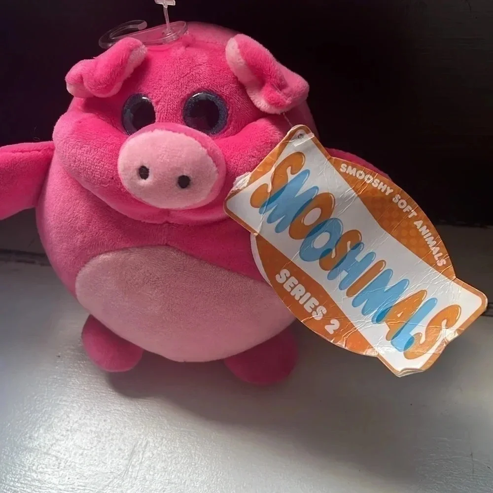 Squishmallow 8" Sharon The Earmuffs Blue Shark 6” Pink Pork Chop NWT - Picture 5 of 5